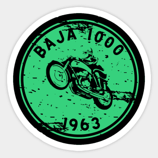 Vintage Motorcycle Race Baja 1000 1965 Sticker